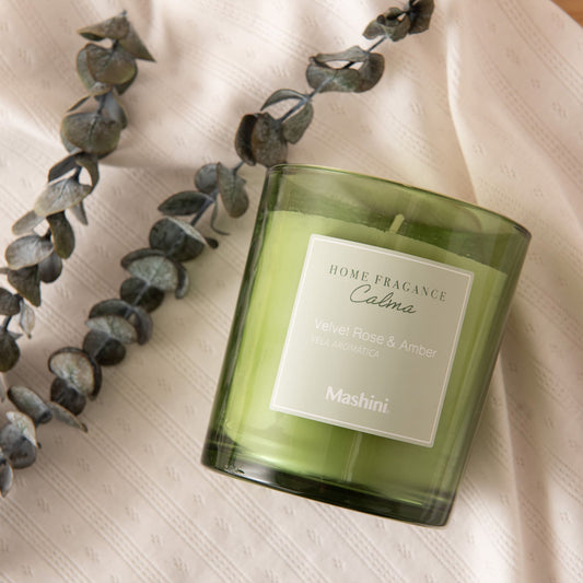 Vela Mediana Calma Rosas y Ambar 220g